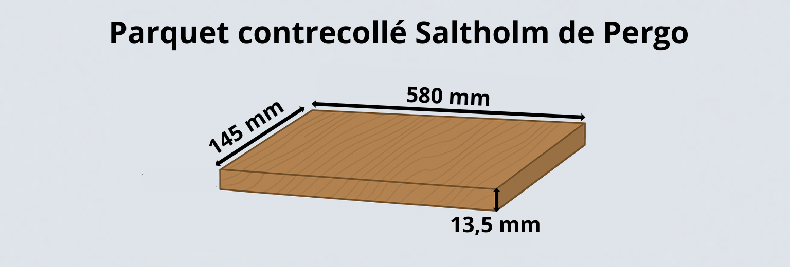 Parquet Saltholm Chêne Foncé - Pergo Dimensions